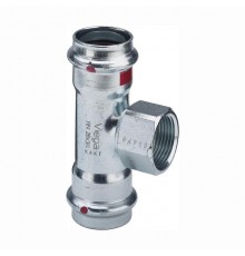 Тройник переходной Viega Prestabo оцинкованная сталь 1/2 х42 мм. 558956