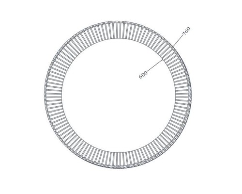 Artceram Зеркало Lord Oslash;76 см в керамической раме с LED-подсветкой и сенсорным выключателем, цвет: белый глянцевый. ACS018 01