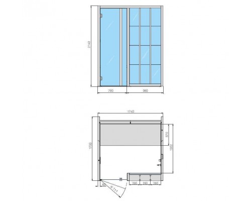 Effegibi Yoku H Shelf Хаммам 174x170х214см, угловая Sx, цвет: осина термообработанная/Calacatta Gold Extra. YO 40 11 0003 Effegibi Yoku H Shelf Хаммам 174x170х214см, угловая Sx, цвет: осина термообработанная/Calacatta Gold Extra. YO 40 11 0003