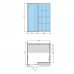 Effegibi Yoku H Shelf Хаммам 174x170х214см, угловая Sx, цвет: осина термообработанная/Calacatta Gold Extra. YO 40 11 0003