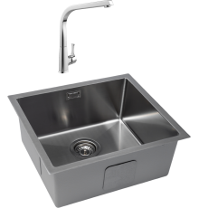 Комплект Мойка кухонная Grandex Aqua Proline 300083 + Смеситель MEGA Mega MG-SUN03