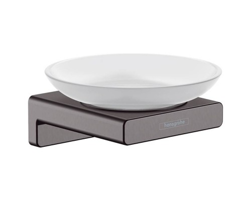 Hansgrohe AddStoris Мыльница, цвет: шлифованный черный хром. 41746340 Hansgrohe AddStoris Мыльница, цвет: шлифованный черный хром. 41746340