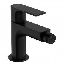 Hansgrohe Rebris E Смеситель для биде, на 1 отв., с донным клапаном, цвет: черный матовый