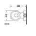Duravit Starck 1 Унитаз моноблок 64х41.5см, с креплениями , слив универсальный, цвет: белый. 0233090064,  8727000005