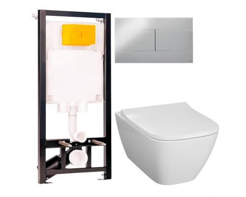 Комплект Унитаз подвесной Geberit Smyle Square 500.683.01.1 с крышкой-сиденьем с микролифтом + Инсталляция OLI 80 ECO Sanitarblock mechanic 3 в 1 с кнопкой смыва Комплект Унитаз подвесной Geberit Smyle Square 500.683.01.1 с крышкой-сиденьем с микролифтом + Инсталляция OLI 80 ECO Sanitarblock mechanic 3 в 1 с кнопкой смыва