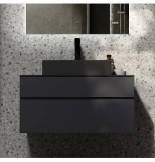 Тумба с раковиной Raval Decent 80 антрацит, раковина 3050-112
