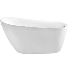 Акриловая ванна AQUATEK Лагуна AQ-K133778WT 170x80 см, отдельностоящая, овальная, с ножками, со сливом-переливом, белый глянец