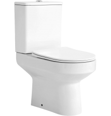 Унитаз-компакт WesnaArt Eko 101-EKO05 с микролифтом, безободковый, белый