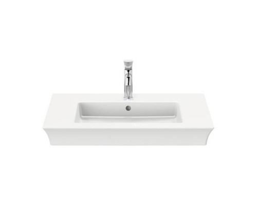 Duravit White Tulip Раковина накладная 75х49см, с переливом, без отв., WonderGliss, цвет: белый. 23637500601