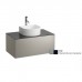 Laufen Sonar Тубма под раковину, 77.5х45.5х34см, 1 ящик, с отверстием в центре, с отверстием под смеситель, совместим с раковинами-чашами 812340, 812341, 812342, 812343, титан/черный мрамор. 4.0541.5.034.142.1