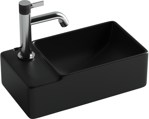 Рукомойник Ceramicanova Element CN5046MB L черный матовый Рукомойник Ceramicanova Element CN5046MB L черный матовый