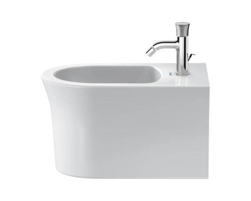 Duravit White Tulip Биде напольное 37x58х42 см, с переливом, с 1 отв., WonderGliss, цвет: белый. 22931000001