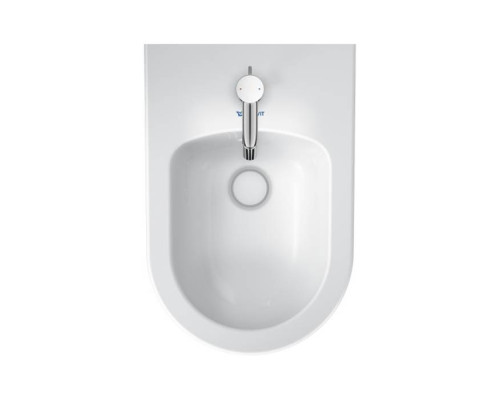 Duravit White Tulip Биде напольное 37x58х42 см, с переливом, с 1 отв., WonderGliss, цвет: белый. 22931000001