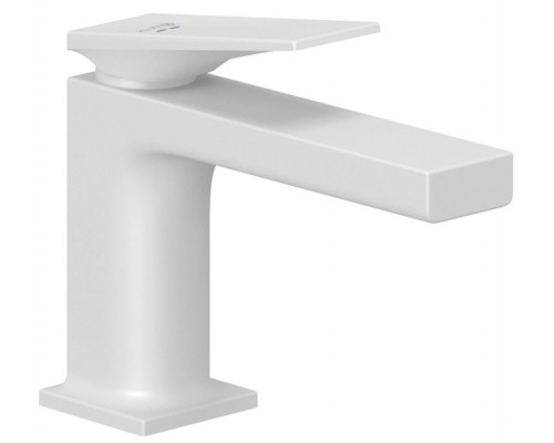 Kludi 542665375 DECUS Однорычажный смеситель на умывальник 85, PUSH-OPEN белый мат 542665375