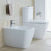 Duravit Happy D2 Унитаз напольный, 36,5х63 см, цвет белый/хром. 2134090000,  0934100005