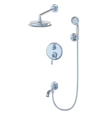 Душевой комплект Wonzon   Woghand WW-88939008-CR, С ВНУТРЕННЕЙ ЧАСТЬЮ, хром