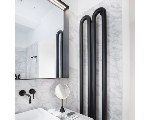 Antrax Lana Полотенцесушитель 21x170Hсм, Dx, электрический, цвет: черный матовый. ECTNVS170001C/NEOP