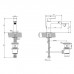 Gessi Emporio Via manzoni Смеситель для биде, на 1 отв, с донным клапаном, цвет: хром. 38607#031