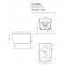 Artceram A16 Биде подвесное 52,5х36см, 1 отв под смеситель, цвет: grigio oliva. ASB001 15 00