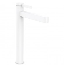 Hansgrohe Finoris Смеситель для раковины, 1 отв., со сливным клапаном Push-Open, цвет: белый матовый. 76070700