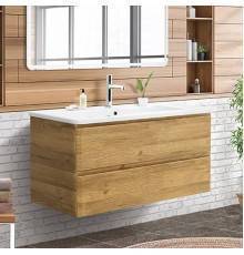 Тумба с раковиной BelBagno Albano-Cer 105 подвесная, rovere rustico