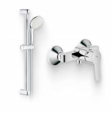 Душевой комплект Смеситель для душа Grohe BauEdge 23333000 + Гарнитур Tempesta New 27853001