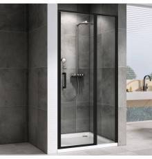 Душевая дверь в нишу Abber Sonnenstrand AG04110BS 110 см, профиль черный, стекло прозрачное