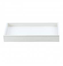 Decor Walther Brownie Tab M Лоток универсальный 22x10.5см, настольный, цвет: белая кожа. 0930050