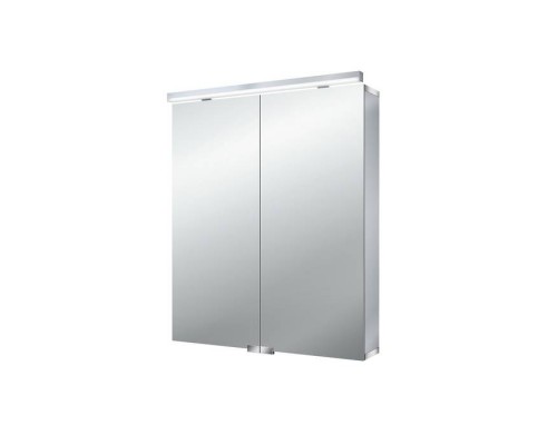 EMCO Flat Зеркальный шкаф 60х72.7см., LED-подсветка, 2 двери, 2 полки, розетка, без нижней подсветки. 9797 050 63 EMCO Flat Зеркальный шкаф 60х72.7см., LED-подсветка, 2 двери, 2 полки, розетка, без нижней подсветки. 9797 050 63