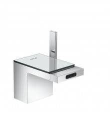 Axor MyEdition Смеситель для биде, на 1 отв., излив 145мм, с донным клапаном, цвет: хром/зеркальное стекло. 47210000