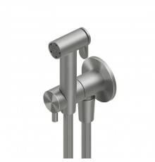 QuadroDesign Source Гигиенический душ, настенный, с запорным вентилем, цвет: brushed stainless steel. ID026AS