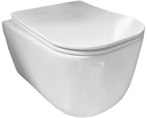 Унитаз подвесной Ceramicanova New Day CN3005 с микролифтом, безободковый Унитаз подвесной Ceramicanova New Day CN3005 с микролифтом, безободковый