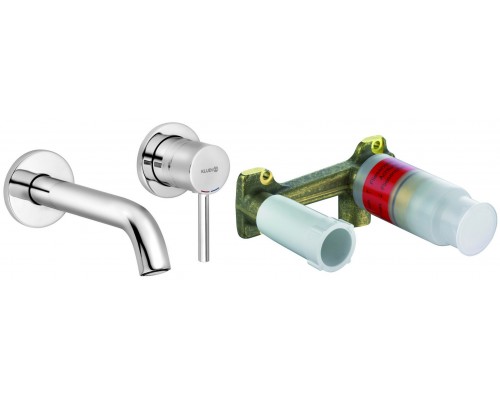 Kludi 38 244 0576S Bozz Set Смеситель для раковины 180 мм, настен., на 2 отв., Комплект 382440576S