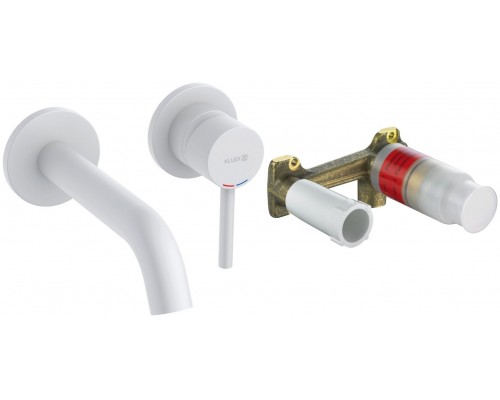 Kludi 38 244 5376S Bozz SET Смеситель для раковины 180 мм, настен., на 2 отв., Комплект 382445376S