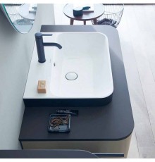 Duravit Happy D.2 Plus Раковина 60х46 см, 1 отв., с переливом, цвет: Anthracite matt/белый. 2360606100
