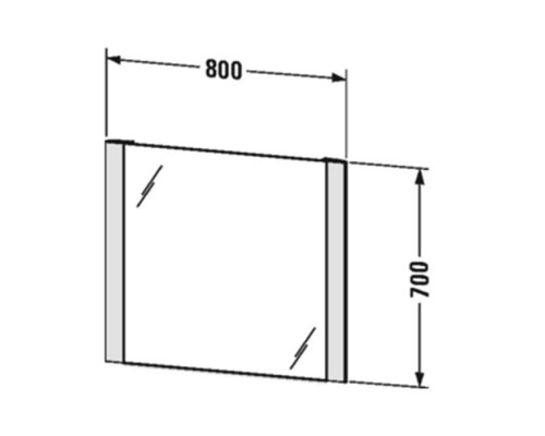 Duravit Зеркало с подсветкой LED 80x70х3.4см версия good IP44, 23ВТ, 4000K. LM7866 Duravit Зеркало с подсветкой LED 80x70х3.4см версия good IP44, 23ВТ, 4000K. LM7866