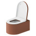 Duravit Millio Унитаз подвесной, 37х57см.,  декор Smooth, крепление в компл., цвет: матовая корица. 250409FC