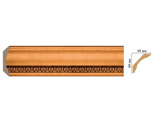 Плинтус потолочный DECOMASTER 100C-1223 (69*69*2400мм) Плинтус потолочный DECOMASTER 100C-1223 (69*69*2400мм)