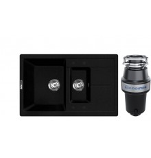 Комплект Мойка Lava D4.LAV + Измельчитель KUCHENSTERN Muhle