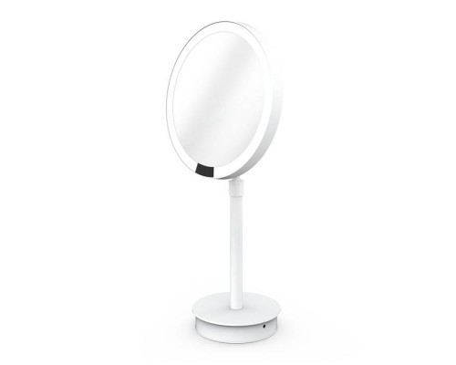 Decor Walther Round Just Look SR Косметическое зеркало 21.5x44см, настольное, увел. 5x, подсветка LED, цвет: белый матовый. 0121950 Decor Walther Round Just Look SR Косметическое зеркало 21.5x44см, настольное, увел. 5x, подсветка LED, цвет: белый матовый. 0121950