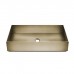 Gessi 316 Раковина 60x35 см, без отв., для установки на столешницу, без перелива, нержавеющая сталь, цвет: Warm bronze brushed PVD. 54606#726