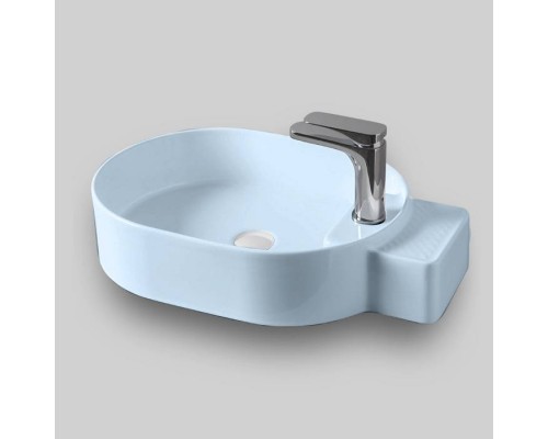 Artceram Cartesio Раковина 58х36 см, с 1 отв., накладная, цвет: голубой. CAL001 32 99 Акция Artceram Cartesio Раковина 58х36 см, с 1 отв., накладная, цвет: голубой. CAL001 32 99 Акция