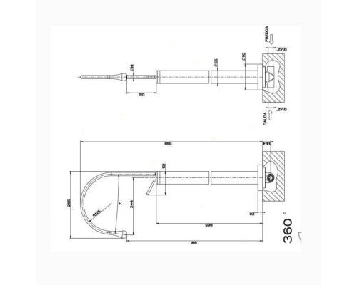 Gessi Goccia Напольный смеситель для раковины (без встраиваемой части), цвет: хром. 33624#031 Gessi Goccia Напольный смеситель для раковины (без встраиваемой части), цвет: хром. 33624#031