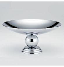 THG Marquise porcelaine blanche Мыльница металлическая, oslash;15см., настольная, цвет: хром/платина/белый фарфор. A7G-A02-544GM