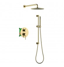 Душевой комплект Timo Saona SX-2309/17SM С ВНУТРЕННЕЙ ЧАСТЬЮ, матовое золото