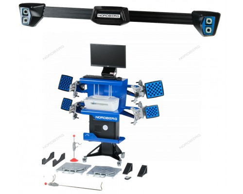 Стенд сход-развал 3D настенный, без колонны NORDBERG C802-C_синий