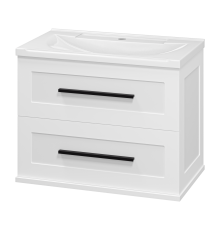 Тумба под раковину без столешницы Misty Модерн 70 подвесная, матовая белая