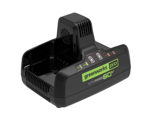 Устройство зарядное двухпортовое Greenworks 60V, 10А Устройство зарядное двухпортовое Greenworks 60V, 10А