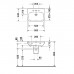 Duravit DuraStyle Раковина 60х44см., 1 отв., подвесная, с полупьедесталом, с переливом, цвет: белый. 2319600000,  0858300000