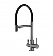 Смеситель для кухни с подключением фильтра Raglo R81.63.09, графит